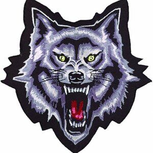 Lethal Threat Unisex Wolf Attach 10-1/4" x 11" Patch, LT30037💸